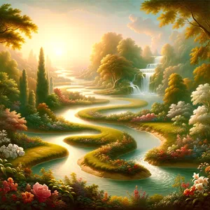 10. En elv gikk ut fra Eden for å vanne hagen, og derfra delte den seg og ble til fire hovedstrømmer.