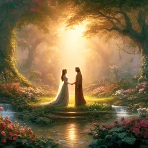 24. Derfor skal en mann forlate sin far og sin mor og holde seg til sin hustru, og de skal være ett kjød.