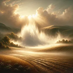 6. Men det steg opp en damp fra jorden og vannet hele jordens overflate.