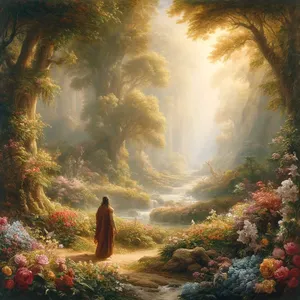 8. Og Herren Gud plantet en hage i Eden i øst; og der satte han mennesket som han hadde formet.