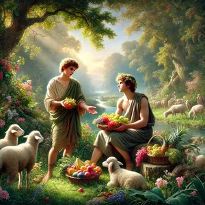 3. En gang hendte det at Kain bar fram for Herren et offer av jordens grøde.