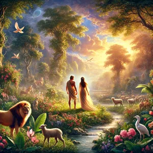 2. Han skapte dem som mann og kvinne og velsignet dem og ga dem navnet menneske på den dagen de ble skapt.